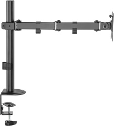 Кронштейн для мониторов Cactus CS-VM-D32-BK, до 32", до 9кг, настольный, поворот и наклон, черный