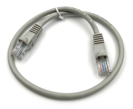 Патч-корд Buro UTP 4 пары cat.5E CCA molded 0.25м серый RJ-45 (m)-RJ-45 (m)