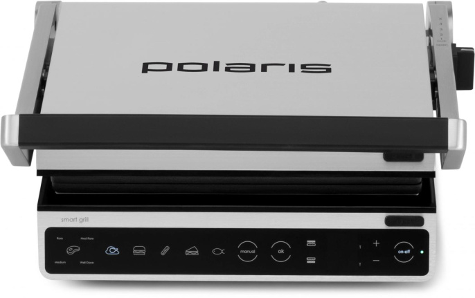 Электрогриль Polaris PGP 3003 2000Вт серебристый/черный