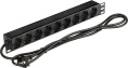 Блок распределения питания Lanmaster NM-PD16A-9XSH-2.0 гор.размещ. 9xSchuko базовые 16A Schuko 2м