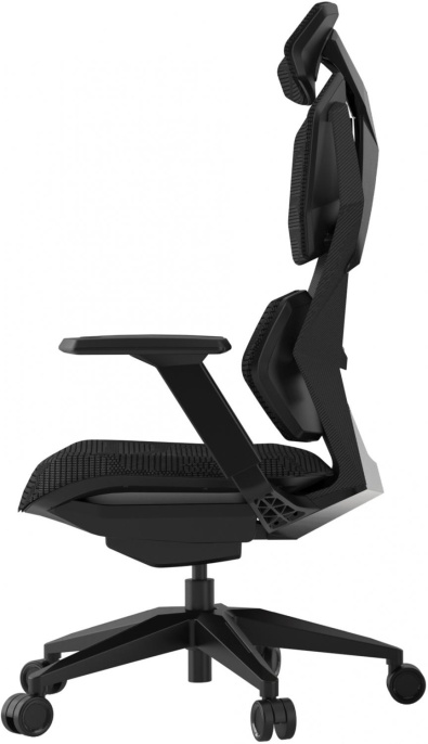 Кресло игровое GMNG GG-CH110B, сетка/ткань, до 150кг, синхромеханизм, регулируемые 4D подлокотники, черный