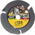 Диск пильный по дереву для УШМ Speedcutter (125х22.2 мм) GRAFF