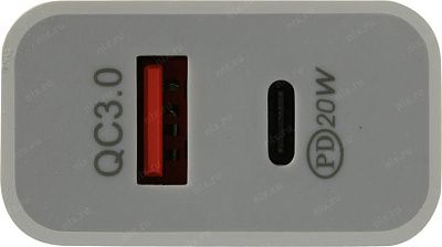 KS-is KS-602W Зарядное устройство USB (Вх.  AC100-240V  Вых.DC5/9/12V 20W  USB+USB-C)