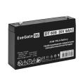Аккумуляторная батарея ExeGate DT 609-F2 (6V 9Ah, клеммы F2) EX297507RUS
