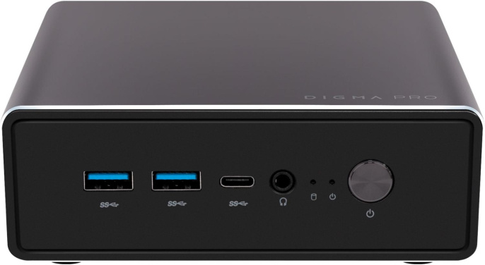 Неттоп DIGMA PRO Minimax U1 Intel Core i5 1235U,  DDR4 8ГБ, 256ГБ(SSD),  Intel Iris Xe,  Windows 11 Pro,  темно-серый и черный [dpp5-8cxw02]