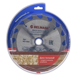 Диск пильный (210x2.3/1.5x32/30 мм; 16T) Белмаш RD148A