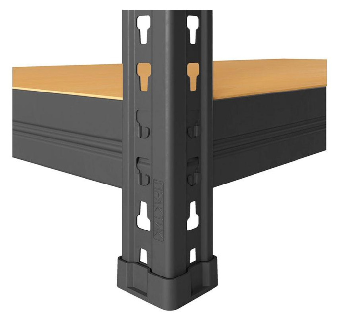 Стеллаж ПРАКТИК SBL 180KD металл, 1803x1200x450мм антрацит [s24499375509]