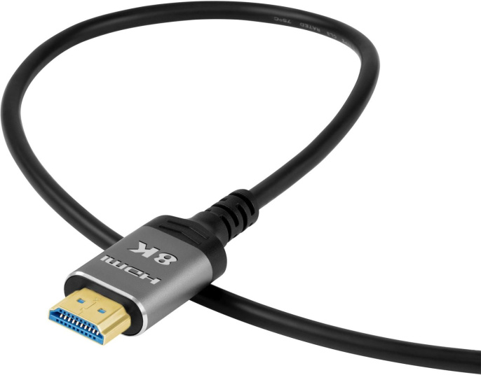 Кабель аудио-видео Digma HDMI 2.1 AOC,  HDMI (m) -  HDMI (m),  ver 2.1,  10м, GOLD,  черный [hdmi-aoc2.1-10]