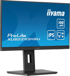 Монитор Iiyama 21.5" ProLite XUB2293HSU-B7 черный IPS LED 1ms 16:9 HDMI M/M матовая HAS Piv 1000:1 300cd 178гр/178гр 1920x1080 100Hz DP FHD USB 3.9кг
