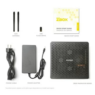 ZOTAC ZBOX-EN374070C-BE,i7-13700HX, RTX4070 LAPTOP,2x DDR5 and M.2 SSD SLOTS,wifi,bt,EU plug DUAL 2.5G LAN, 2x DP, 1x HDMI