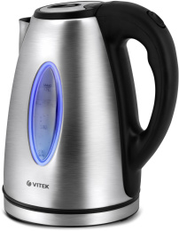 Чайник электрический Vitek VT-7019 1.7л. 2200Вт сталь корпус: нерж.сталь