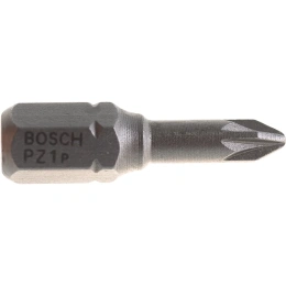 Бита Pz1 3 шт. (25 мм; Extra Hart, хвостовик шестигранный 1/4") Bosch 2607001554