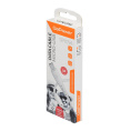 Кабель GoPower GP07M USB m -microUSB m 1.0м 2.4A силикон белый 1/200/800 00-00022797