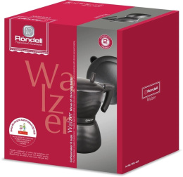 Кофеварка гейзерн. Rondell Walzer RDA-432 0.3л алюминий черный