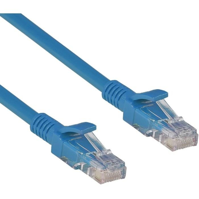 Патч-корд ExeGate UTP-RJ45-RJ45-C6-1M-BL, UTP, cat.6, 1м, синий EX297190RUS