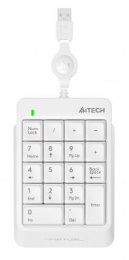 Числовой блок A4TECH Fstyler FK13, USB, мембранная,  белый [fk13 usb ( white )]