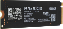 SSD накопитель Crucial P3 Plus CT1000P3PSSD8 1ТБ, M.2 2280, PCIe 4.0 x4,  NVMe,  M.2