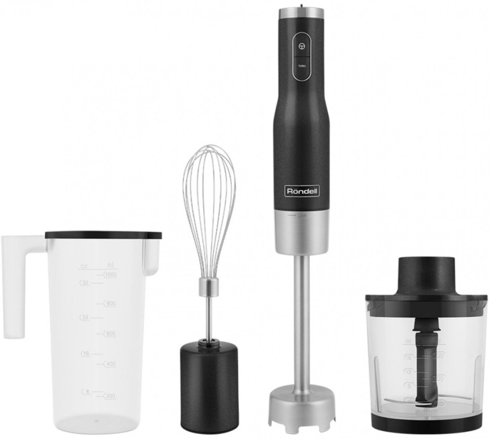 Блендер Rondell RDE-1301,  погружной,  серебристый