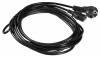 Кабель питания Buro AN23-1000-5,  IEC C13 -  Евровилка,  5м,  черный