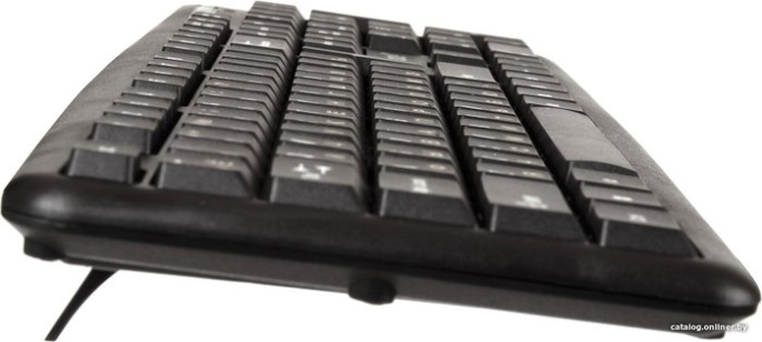 Клавиатура ExeGate Professional Standard LY-331 USB, полноразмерная, влагозащищенная, 104кл., Enter большой, длина кабеля 1,5м, черная, Color Box EX263905RUS
