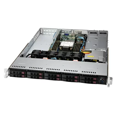 SYS-110P-WR, Single Socket P+ (LGA-4189) 3rd Gen Intel® Xeon® Scalable processors, Up to 270W TDP 8 DIMMs, Supports 3DS DDR4-3200, RDIMM/LRDIMM/Intel® DCPMM, 2 PCI-E 4.0 x16 (FHFL) slots, 1 PCI-E 4.0 x16 (LP) slot