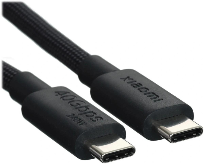 Кабель Xiaomi BHR087BGL USB Type-C (m)-USB Type-C (m) 1м черный