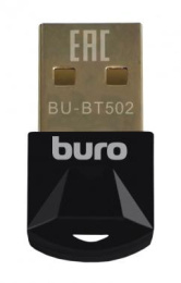 Bluetooth адаптер Buro BU-BT502 BT 5.0+EDR class 1.5, USB, 20м, черный