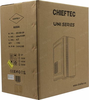 Корпус Minitower Chieftec UNI UK-02B-OP ATX без БП