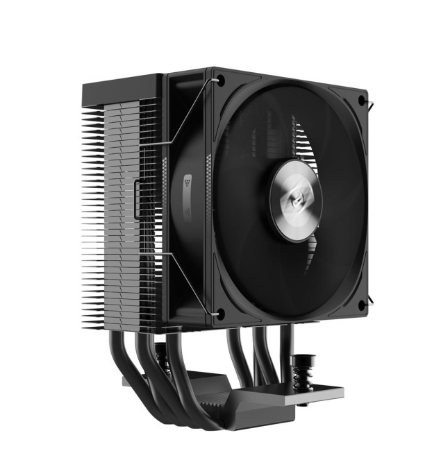 Кулер для процессора PCCooler R400 S115X/1200/1700/AM4/AM5 TDP 180W, 90mm Non LED Fan, 4 тепловые трубки 6мм, 650-2200RPM, 28,3dBa