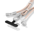 Зарядный кабель - ремень через плечо Satechi OntheGo Crossbody Lanyard Cable 60W. Длина: 1.5м. Цвет: пыльно-розовый (ST-LOTGLR)