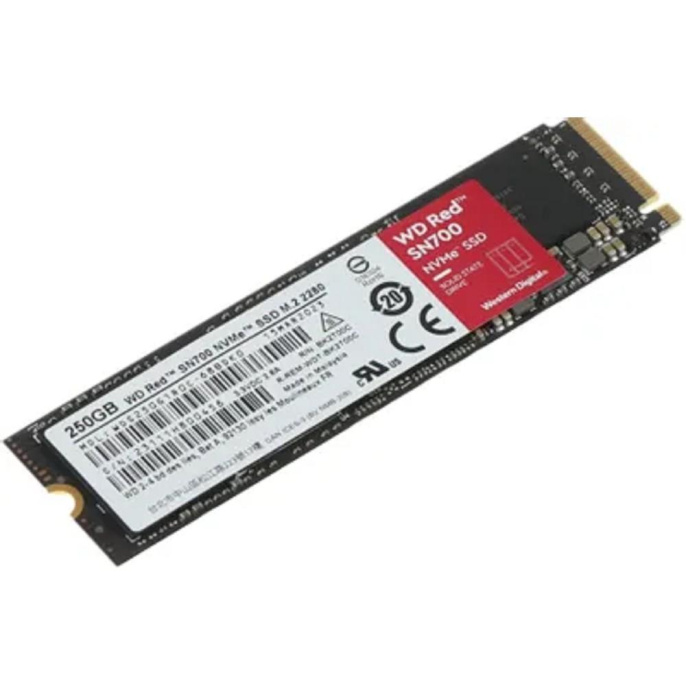 SSD накопитель WD Red SN700 WDS250G1R0C 250ГБ, M.2 2280, PCIe 3.0 x4,  NVMe,  M.2