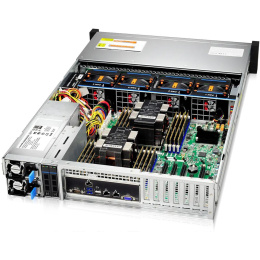 Серверный корпус/ Gooxi RMC2112-670-HS-D 2U 12bay chassis ,direct backplane rear 2*2.5"SAS/SATA 1300W 1+1 EU power cables rail kit