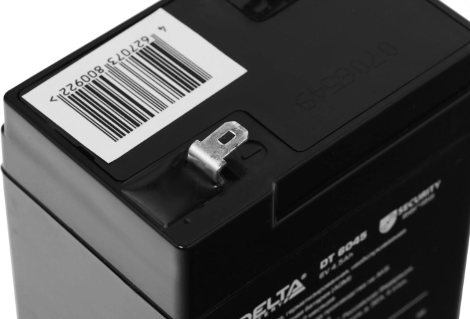 Аккумуляторная батарея 6V/4.5Ah Delta DT 6045 70/47/100(104), 0.75кг, 5лет, F1  4614010040031