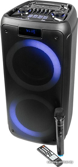 Акустическая портативная колонка Nakatomi GS-50 - 90W, Караоке с беспр. микр., BTFMUSBSDLEDДУ