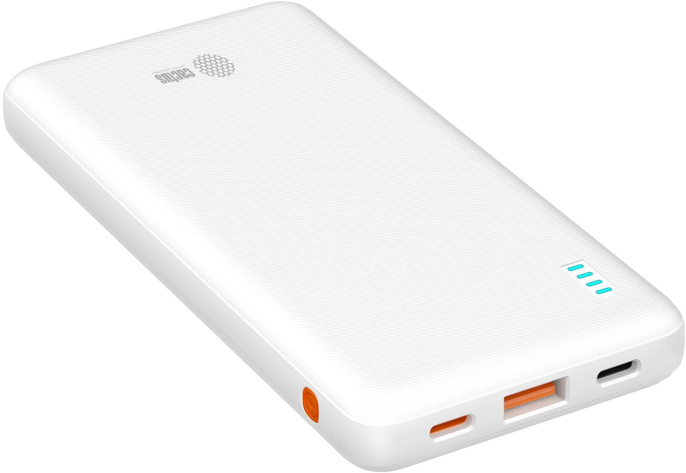 Внешний аккумулятор (Power Bank) Cactus CS-PBFSBA-10000,  10000мAч,  белый
