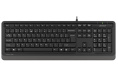 Клавиатура A4TECH Fstyler FK10, проводная, USB, мембранная, черный/серый [fk10 grey]