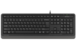 Клавиатура A4TECH Fstyler FK10, проводная, USB, мембранная, черный/серый [fk10 grey]