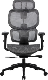 Кресло Cactus Cs-Mc555 черный/серый сетка с подголов. крестов. пластик пластик черный