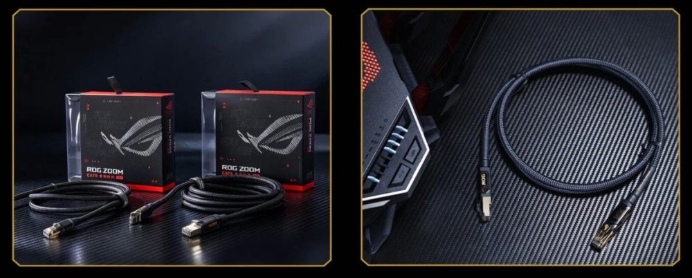 ASUS ROG Zoom: выпустила «геймерский» патч-корд Cat 8 за $41