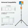 Трипод UGREEN LP585 (15647) Tripod Stand 1.7m For Tablet and Phone для планшета и смартфона. Цвет: черный
