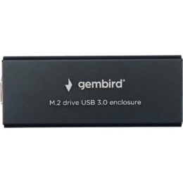 Gembird EEM2-SATA-1 Внешний корпус USB 3.0 для M2 SATA порт MicroB, металл, черный