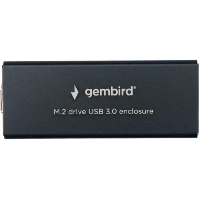 Gembird EEM2-SATA-1 Внешний корпус USB 3.0 для M2 SATA порт MicroB, металл, черный