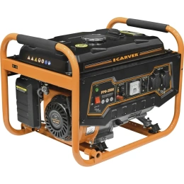 Бензиновый генератор CARVER PPG- 2500, 220/12 В, 2.3кВт [01.020.00009]