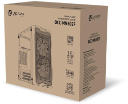 Корпус mATX Oklick OCC-MN302F, Mini-Tower, без БП,  белый