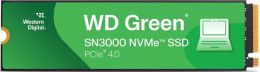 SSD WD Green SN3000 1TB WDS100T4G0E 1 ТБ, M.2 2280, PCI Express 4.0 x4, микросхемы 3D QLC NAND, последовательный доступ: 5000/4200 МБайт/с, совместимость с PS5