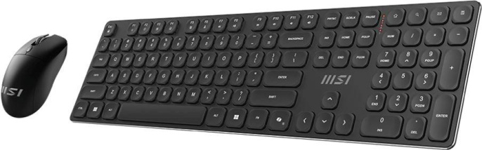 Комплект клавиатура+мышь MSI Forge K210 Combo, USB, беспроводной, черный [s11-43ru213-y92]
