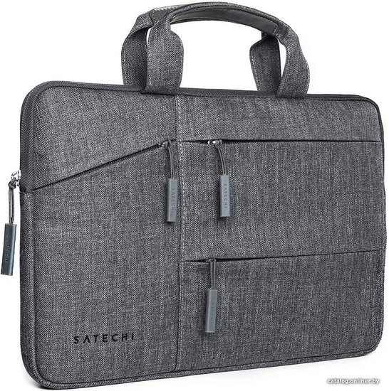 Сумка Satechi Water-Resistant Laptop Carrying Case для ноутбуков до 13"&14'' дюймов. Материал нейлон. Цвет серый. (ST-LTB13)