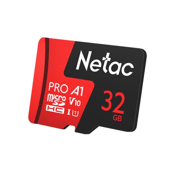 Карта памяти microSDHC UHS-I U1 NETAC P500 Extreme Pro 32 ГБ, 100 МБ/с, Class 10, NT02P500PRO-032G-R, 1 шт., переходник SD