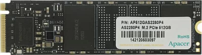 Накопитель SSD 512 Gb M.2 2280 M Apacer AS2280P4 AP512GAS2280P4-1
