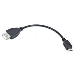Gembird/Cablexpert A-OTG-AFBM-001 AF/MicroBM, Кабель USB 2.0 OTG , 0.15м, пакет